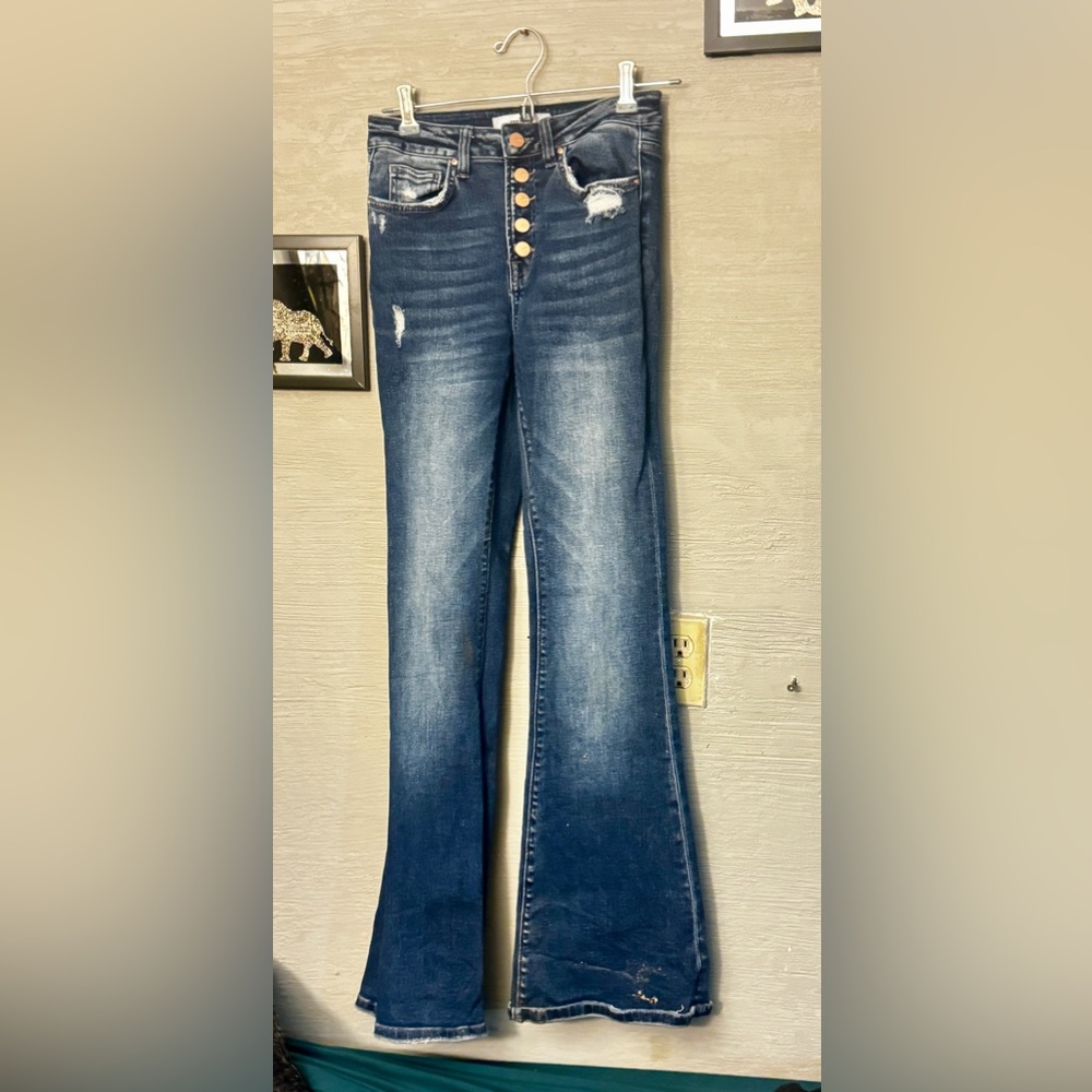 Women’s Flare Button Fly Jeans
